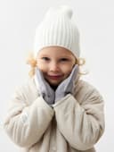 Перчатки детские MINAKU, однослойные, серые, 14 см