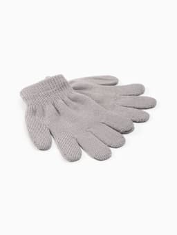 Перчатки детские MINAKU, однослойные, серые, 14 см