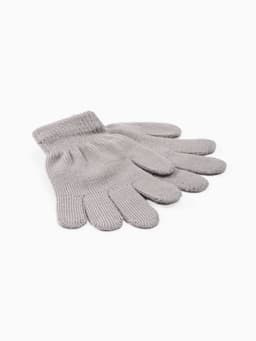 Перчатки детские MINAKU, однослойные, серые, 14 см