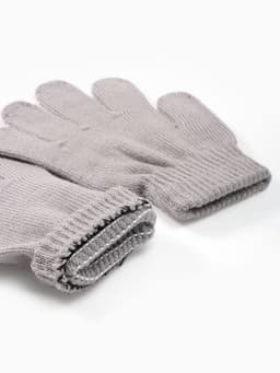 Перчатки детские MINAKU, однослойные, серые, 14 см