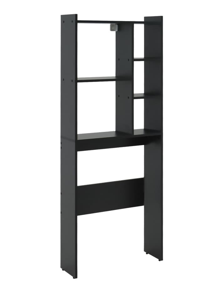 Стеллаж напольный «Комфорт» №1, над стиральной машиной, 673×220×1696 мм, цвет графит