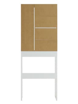 Стеллаж напольный «Комфорт» №2, над стиральной машиной, 640×250×1700 мм, цвет белый