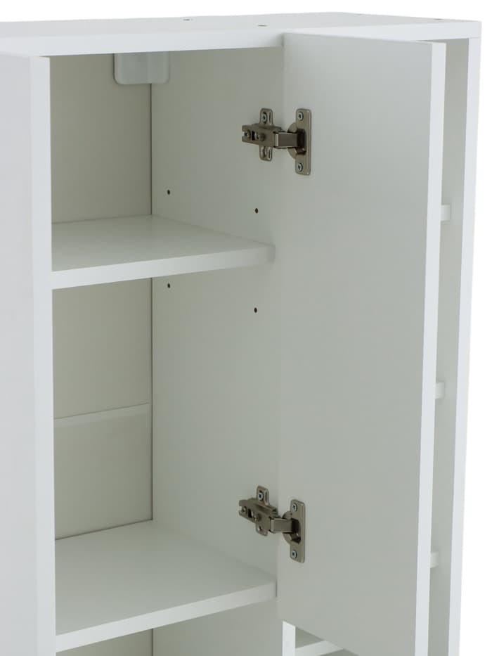 Стеллаж напольный «Комфорт» №2, над стиральной машиной, 640×250×1700 мм, цвет белый