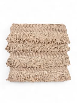 Тесьма декоративная «Бахрома» жгут, 6.5 см, 20 м±0.5, бежевая