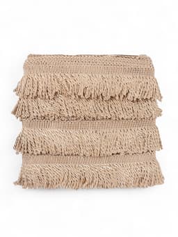 Тесьма декоративная «Бахрома» жгут, 6.5 см, 20 м±0.5, бежевая