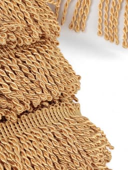 Тесьма декоративная «Бахрома» жгут, 6.5 см, 20 м±0.5, золотистая