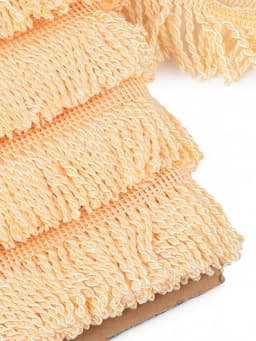 Тесьма декоративная «Бахрома» жгут, 6.5 см, 20 м±0.5, молочная