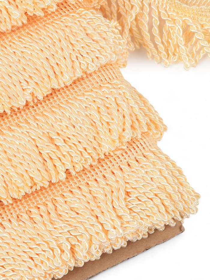 Тесьма декоративная «Бахрома» жгут, 6.5 см, 20 м±0.5, молочная