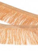 Тесьма декоративная «Бахрома» одинарная, 6.5 см, 20 м±0.5, золотистая
