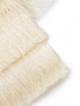 Тесьма декоративная «Бахрома» одинарная, 6.5 см, 20 м±0.5, молочная