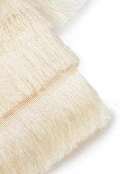 Тесьма декоративная «Бахрома» одинарная, 6.5 см, 20 м±0.5, молочная