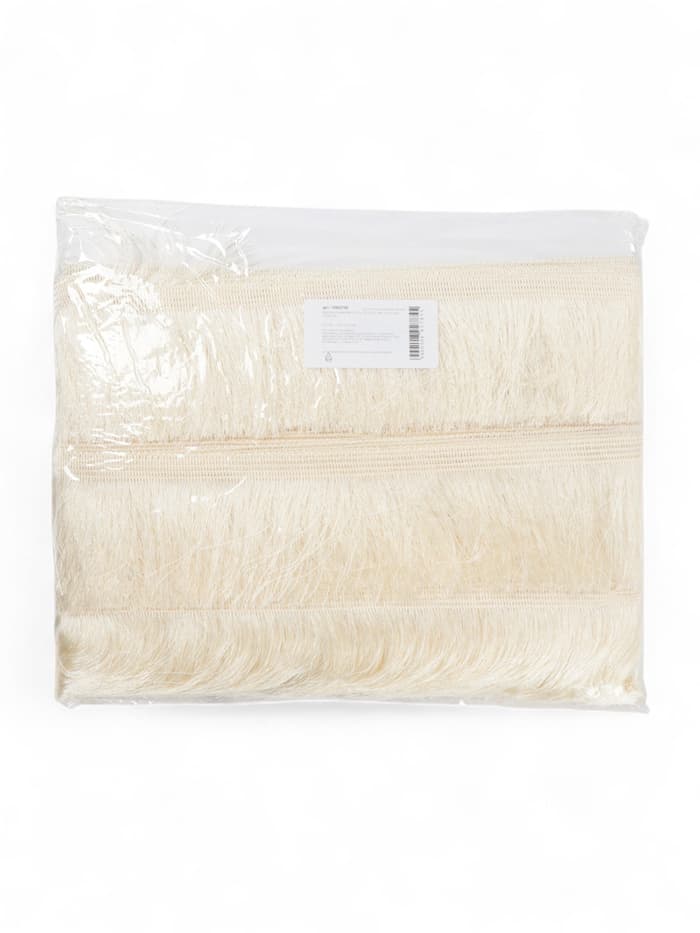 Тесьма декоративная «Бахрома» одинарная, 6.5 см, 20 м±0.5, молочная