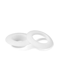 Люверсы для штор, d=15.5/26.5 мм, набор 100 шт., белые