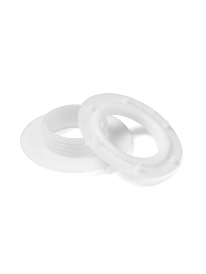 Люверсы для штор, d=15.5/26.5 мм, набор 100 шт., белые