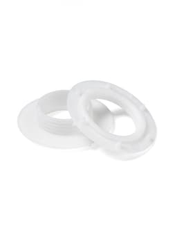 Люверсы для штор, d=15.5/26.5 мм, набор 100 шт., белые