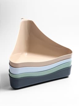 Туалет для грызунов, 33×19×18 см, угловой, пластик, цвет МИКС