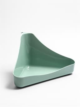 Туалет для грызунов, 33×19×18 см, угловой, пластик, цвет МИКС