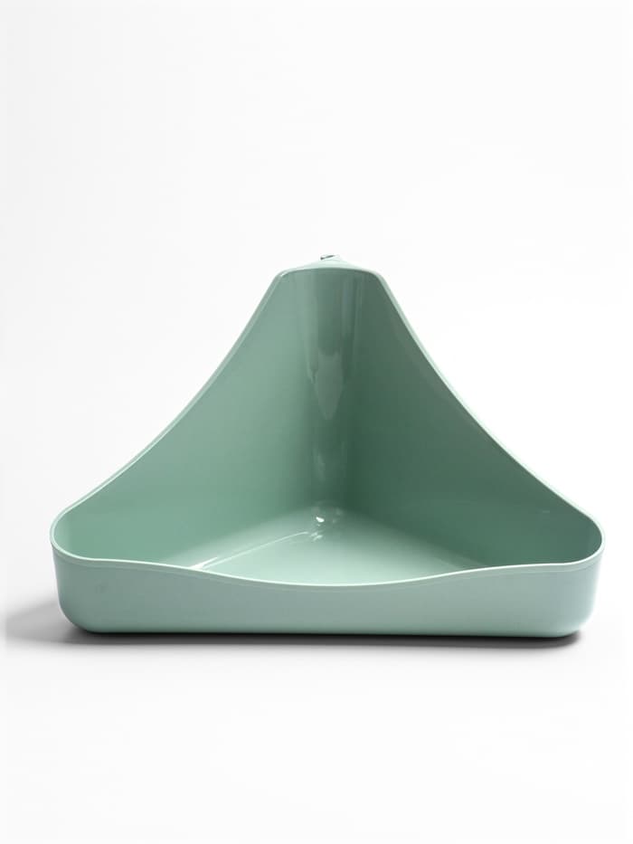 Туалет для грызунов, 33×19×18 см, угловой, пластик, цвет МИКС