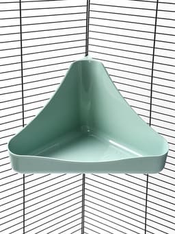 Туалет для грызунов, 33×19×18 см, угловой, пластик, цвет МИКС