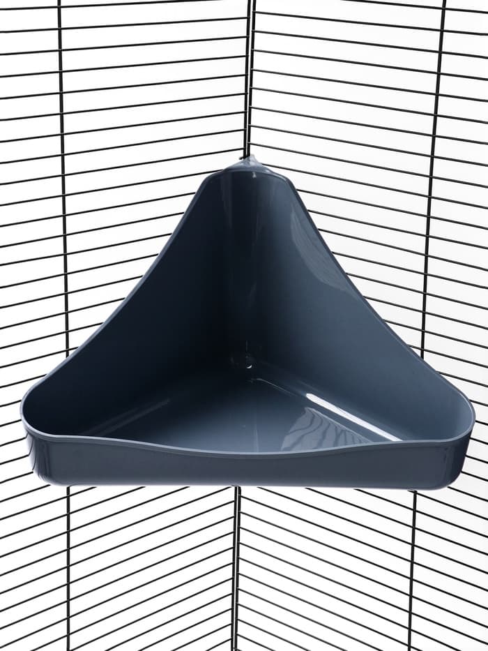 Туалет для грызунов, 33×19×18 см, угловой, пластик, цвет МИКС