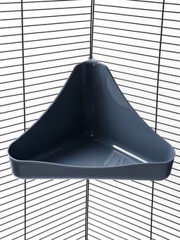 Туалет для грызунов, 33×19×18 см, угловой, пластик, цвет МИКС