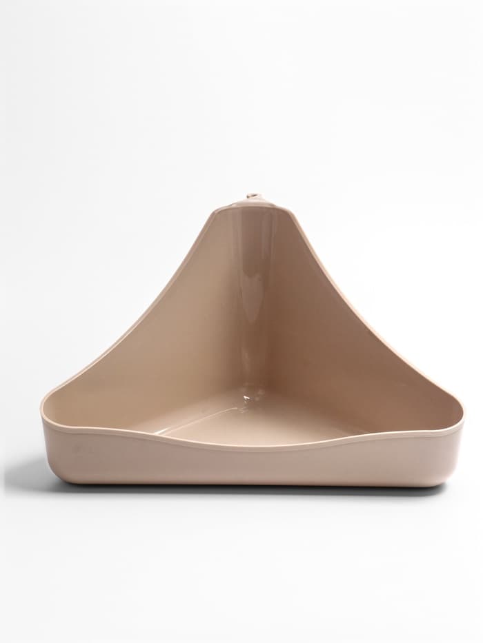 Туалет для грызунов, 33×19×18 см, угловой, пластик, цвет МИКС