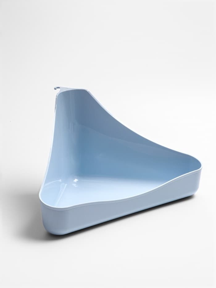 Туалет для грызунов, 33×19×18 см, угловой, пластик, цвет МИКС