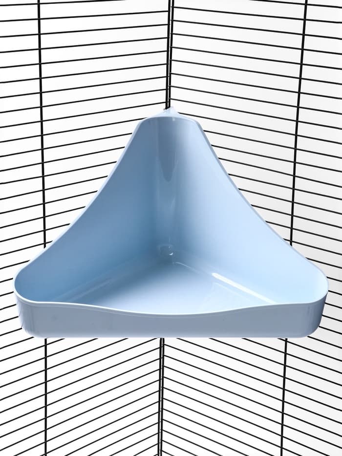 Туалет для грызунов, 33×19×18 см, угловой, пластик, цвет МИКС