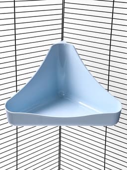 Туалет для грызунов, 33×19×18 см, угловой, пластик, цвет МИКС