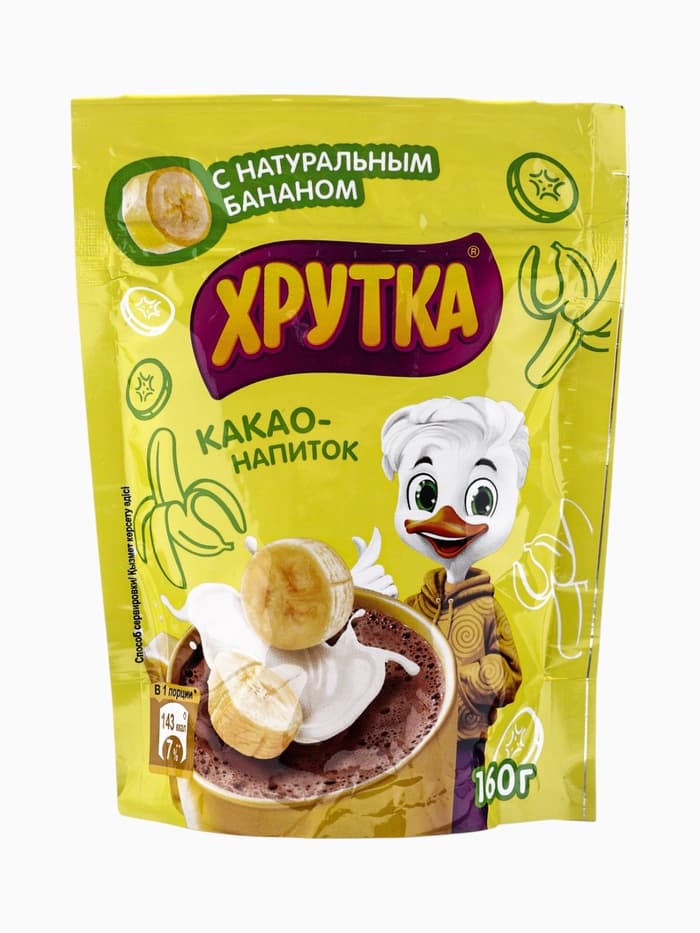 Какао-напиток «Хрутка», с натуральным бананом, 160 г