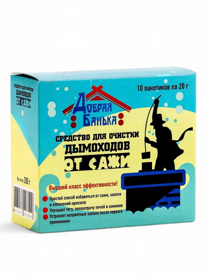 Средство для очистки дымоходов «Добрая банька», 10 шт., 200 г