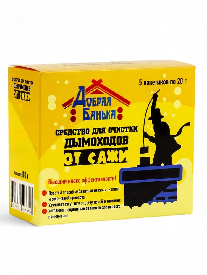 Средство для очистки дымоходов «Добрая банька», 5 шт., 100 г