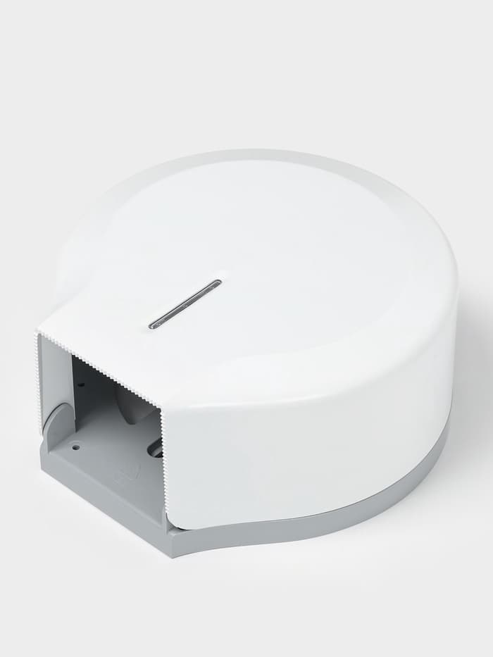 Диспенсер для туалетной бумаги SAVANNA, пластик, белый, втулка 4 см