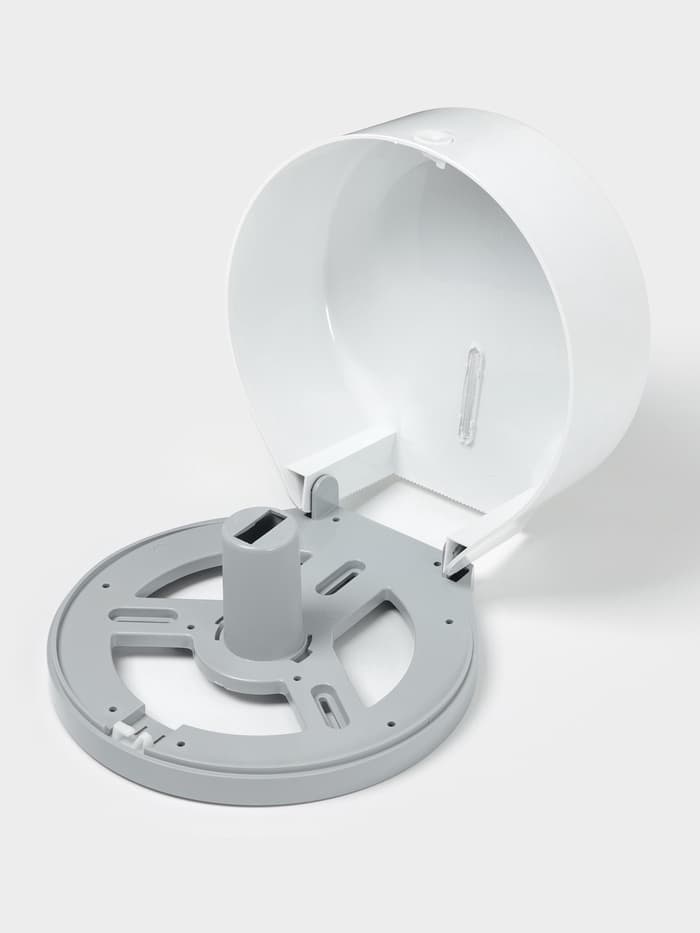 Диспенсер для туалетной бумаги SAVANNA, пластик, белый, втулка 4 см