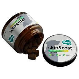 Favet Функциональное лакомство MultivitaminDog Soft Chews для кожи и шерсти для собак, 120 г