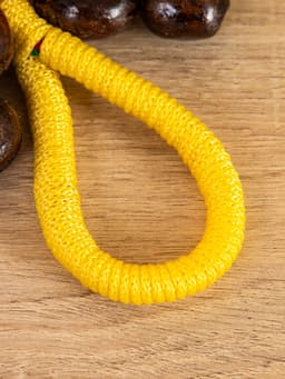 Сувенирный музыкальный инструмент «Погремушка», 16×10×3 см, орех кемири, МИКС