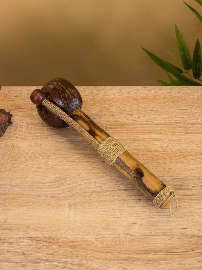 Сувенирный музыкальный инструмент «Тек тек», 25×8×10 см, бамбук, махагон