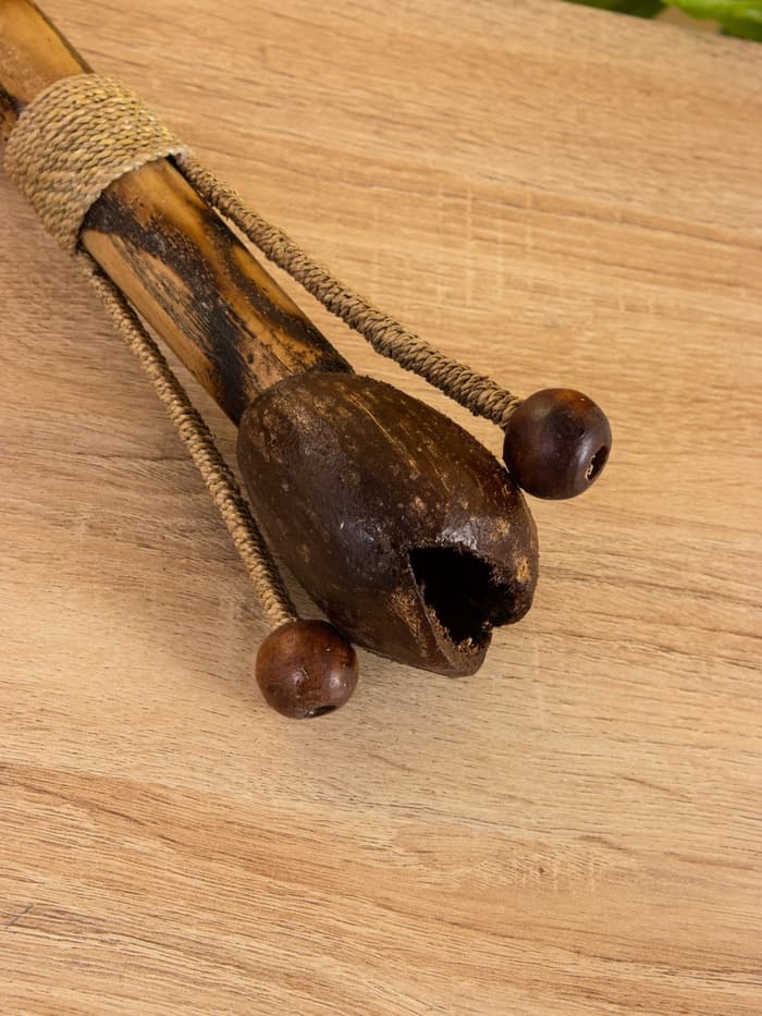 Сувенирный музыкальный инструмент «Тек тек», 25×8×10 см, бамбук, махагон