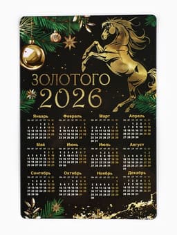 Календарь - магнит «Золотого 2026»