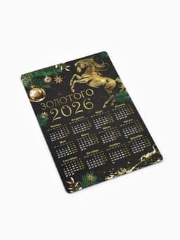 Календарь - магнит «Золотого 2026»