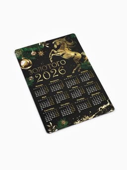 Календарь на магните 2026 «Новогодний», МИКС, 8×12 см