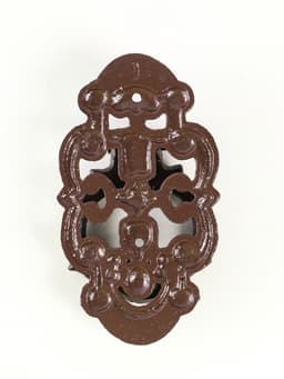 Ручка дверная чугун «Цветочная», 9.5×3.5×17.5 см