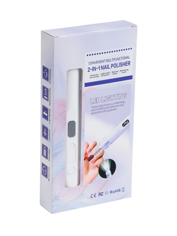 Машинка для маникюра LMM-01-05, 5 насадок, реверс, 2 Вт, АКБ, белый