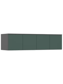 Антресоль для четырёхстворчатого шкафа «Норд», 1600×510×418 мм, цвет изумруд/графит