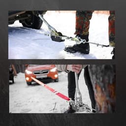 Лебедка рычажная ТУНДРА, двойное храповое колесо, тяга 2 т (подъем 0.8 т), трос 2 метра