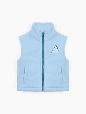 Жилетка флисовая детская «Крошка Я» Little explorer, рост 74-80, голубая