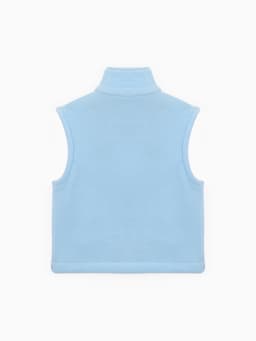 Жилетка флисовая детская «Крошка Я» Little explorer, рост 80-86, голубая