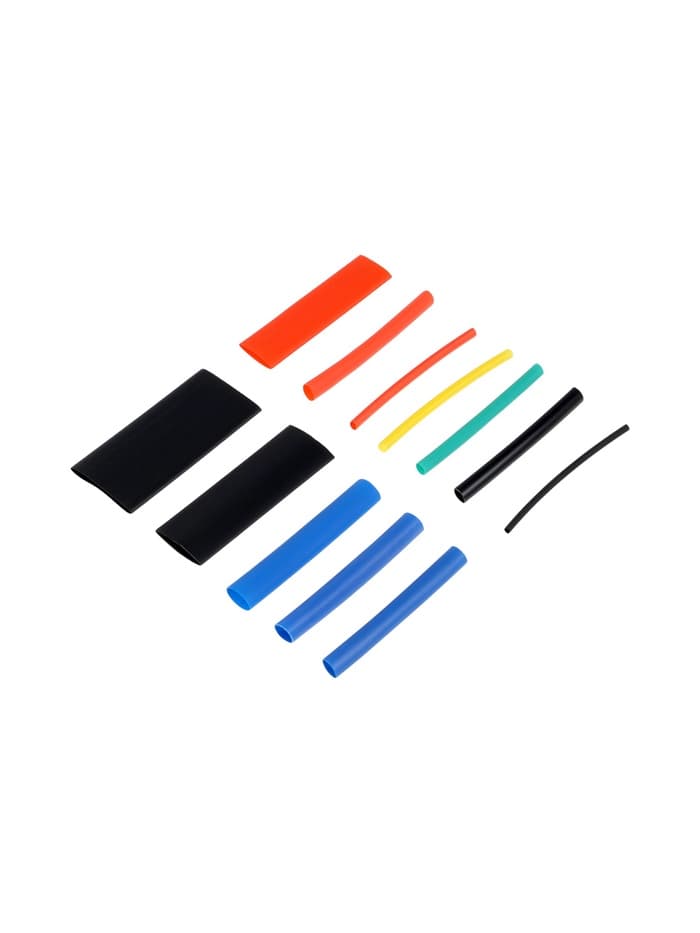 Термоусаживаемая трубка, 1/1.5/2/2.5/3/3.5/4/5/6/7/10/13 мм, набор 750 штук, длина 45 мм, в кейсе