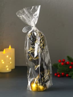 Свеча декоративная «Конь на дыбах», чёрный, 9×6.2×25.5 см