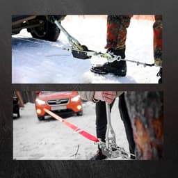 Лебедка рычажная ТУНДРА, двойное храповое колесо, тяга 4 т (подъем 1.6 т), трос 3 метра